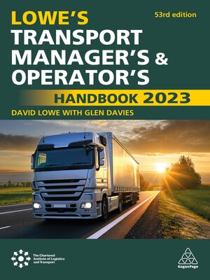 cover image of Lowe's Transport Manager's and Operator's Handbook 2023